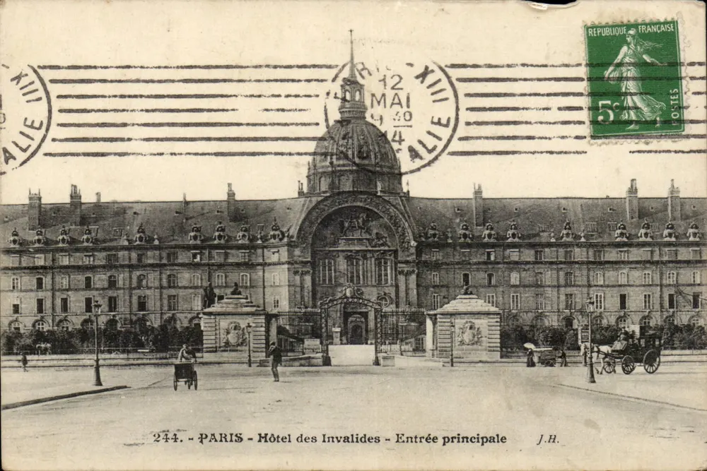 Paris - Hôtel des Invalides - Haupteingang — J.H. — n°244 - Vorderseite