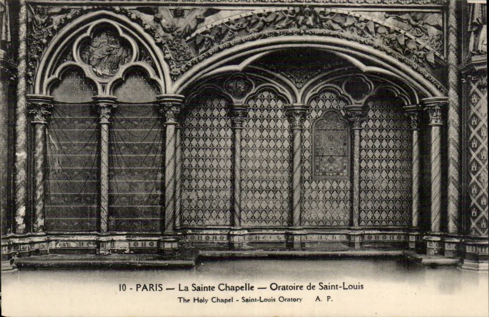 Paris — Die Heilige Kapelle — Oratorium des heiligen Ludwig — A. P. - Vorderseite
