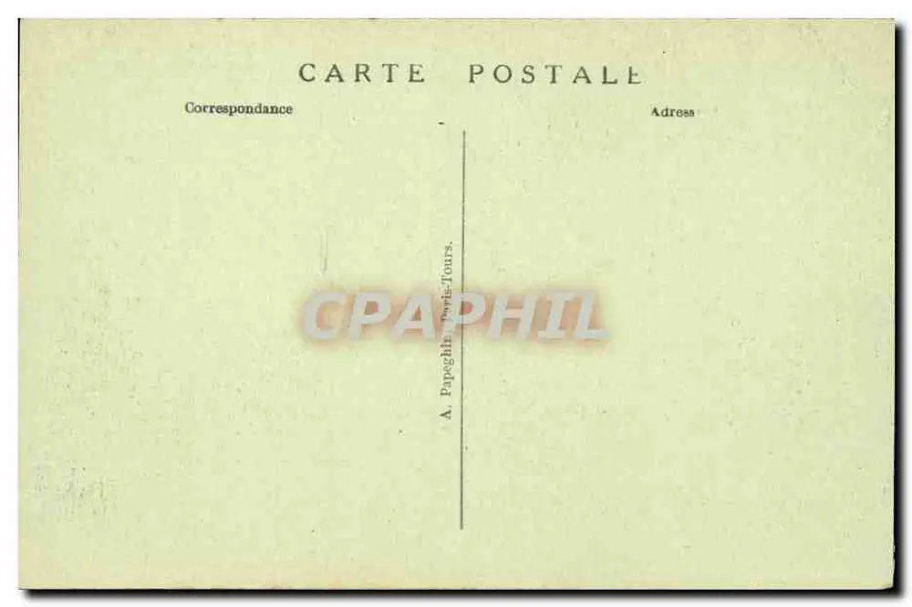 Paris — Die Heilige Kapelle — Oratorium des heiligen Ludwig — A. P. - Rückseite