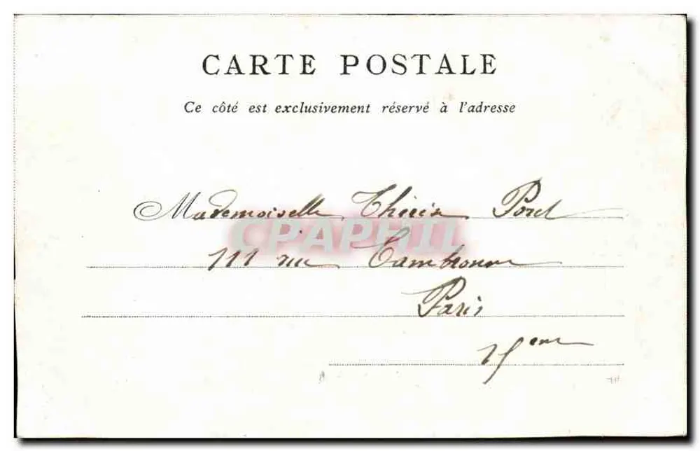 Palácio de Justiça — vista da Seine — editado pelo Bon Marché - Paris - Verso