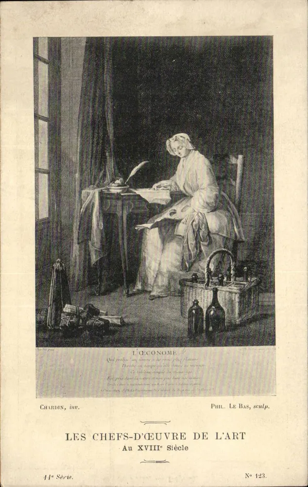 Die Sparsame — Meisterwerke der Kunst — 11. Serie, Nr. 123 - Vorderseite