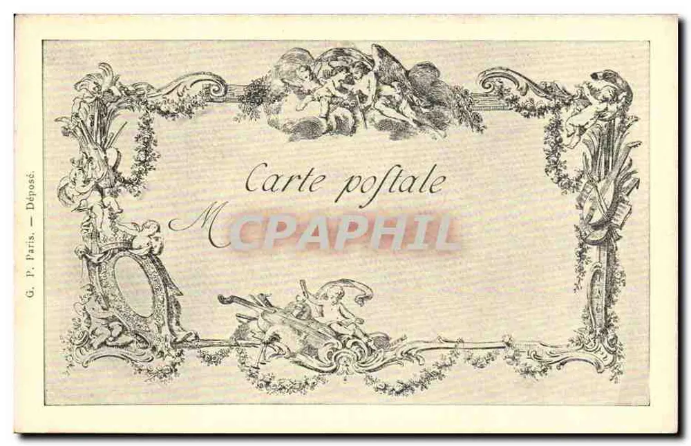 Das Spiel der Oune — Chardin, pinx. P. L. Surugue, Bildhauer, 1745 — Meisterwerke der Kunst, 16. Serie, Nr. 187 - Rückseite