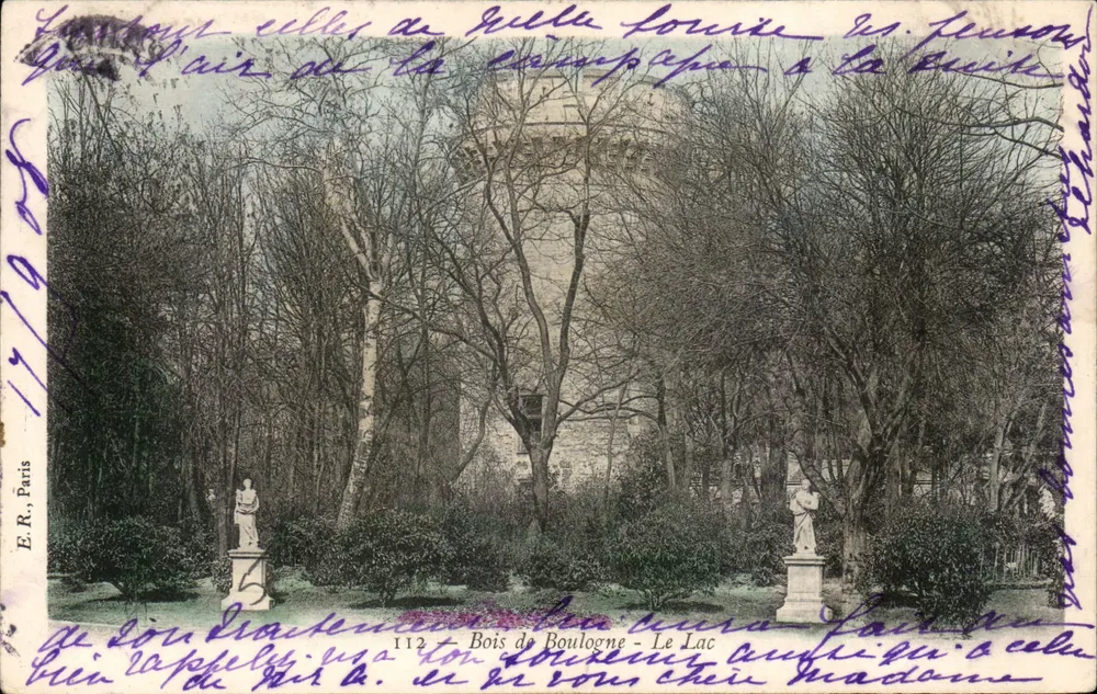 Bois de Boulogne - Seenansicht — E.R. Paris, n°112 - Vorderseite