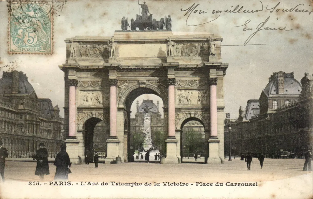 Paris - L'Arc de Triomphe de la Victoire - Place du Carrousel - n°315 - Vorderseite