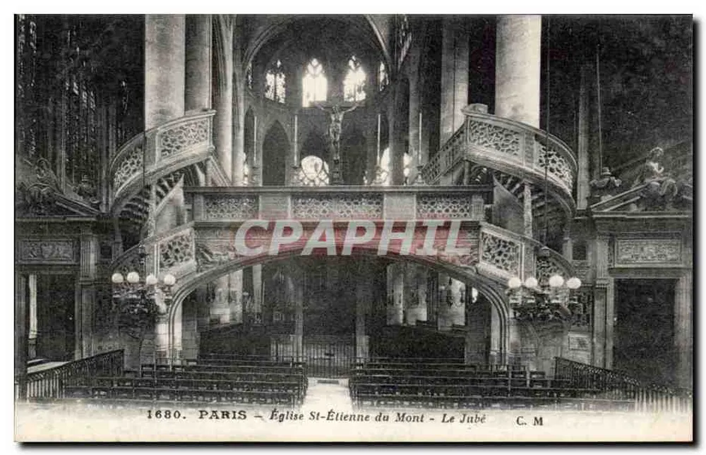 Kirche St-Étienne du Mont - Der Jubé — C. M. - Vorderseite