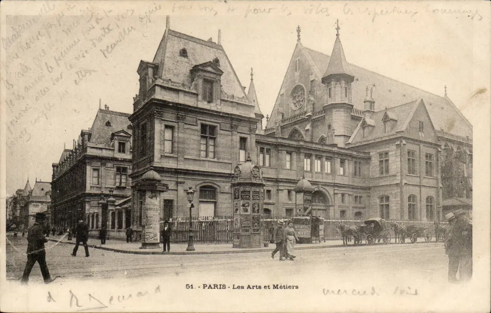 Paris - Les Arts et Métiers — editor R. Deveraud, n°51 - Frente