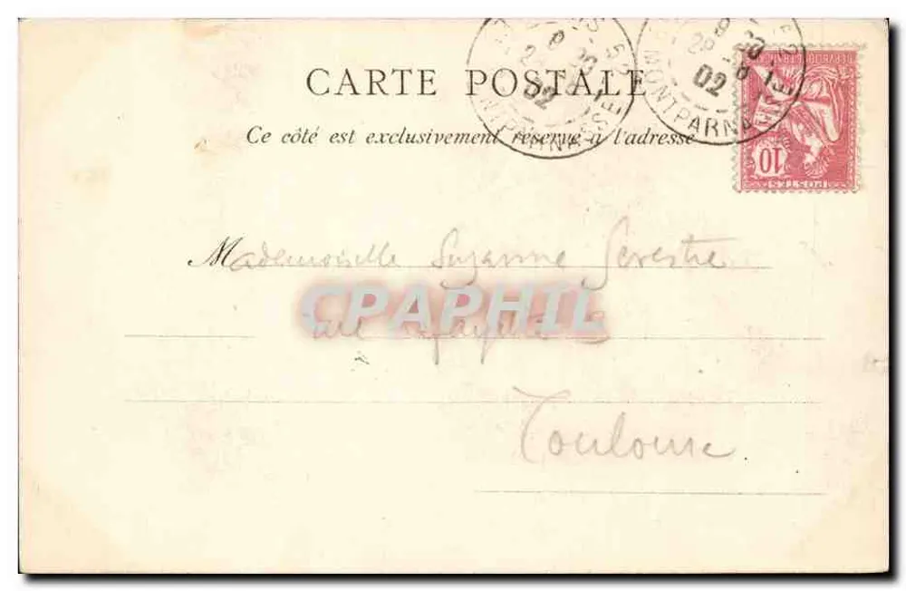 Paris - Les Arts et Métiers — editor R. Deveraud, n°51 - Verso