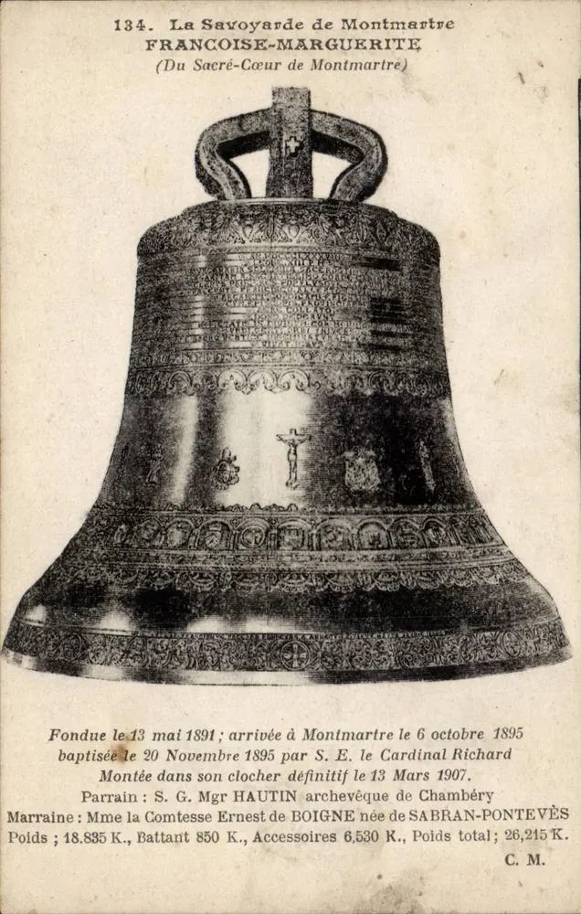 Die Savoyardin von Montmartre — Turm des Sacré-Cœur — Ausgabe C. M. - Vorderseite