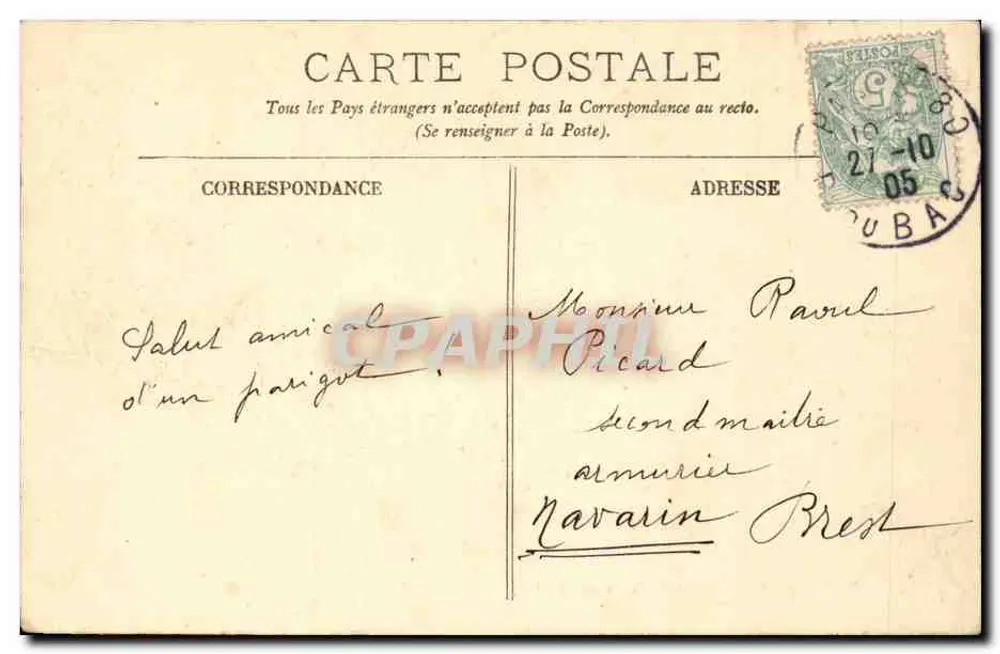 Paris — A Fonte de Carpeaux — LL. n°709 - Verso