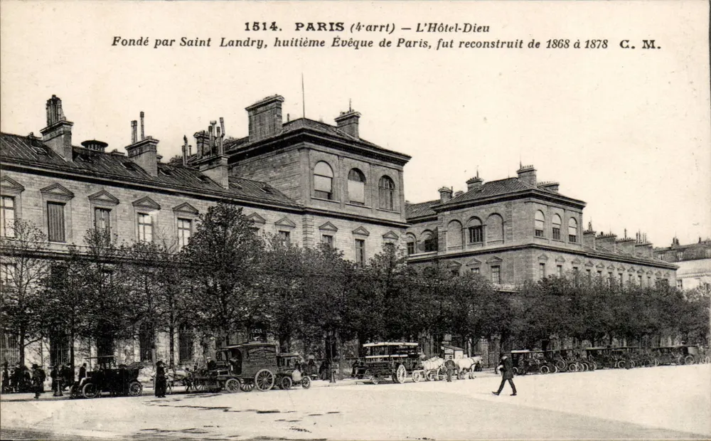 Parigi (4° arrondissement) — L'Hôtel-Dieu — C. M. editore - Recto