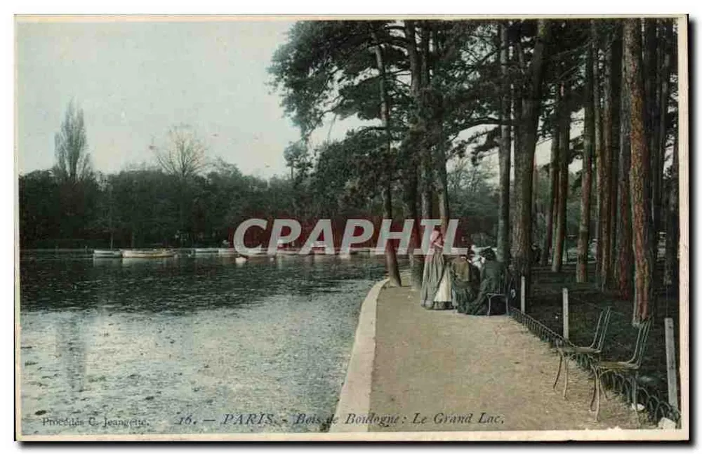 Paris - Bois de Boulogne : Der Große See — Procedes C. Jeangette, n°16 - Vorderseite