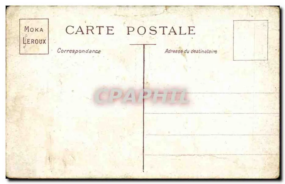 Vue de Venise — Canal avec édifice et gondole — éditeur Moka Leroux - Verso