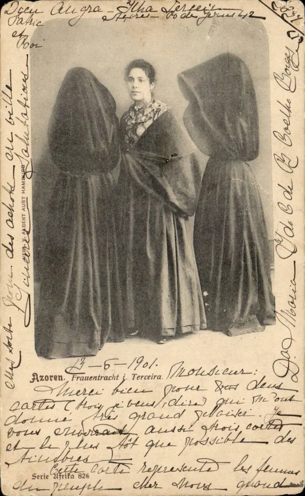 Frauen im traje de terceira — Azoren — Verlag Albert Just, Serie Afrika 826 - Vorderseite