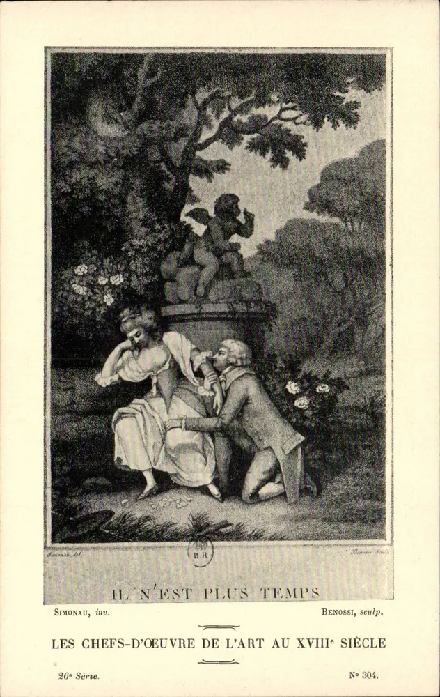 Es ist keine Zeit mehr — Meisterwerke der Kunst des 18. Jahrhunderts — 26. Serie, Nr. 304 - Vorderseite
