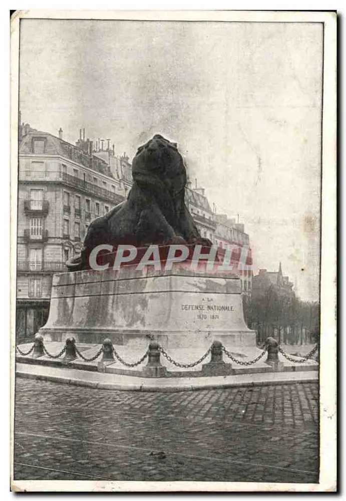 Leão da Defesa Nacional — Paris — editor desconhecido, número de série não visível - Frente