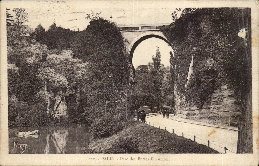Parque das Buttes Chaumont — Paris — editor Patras, n° 110 - Frente