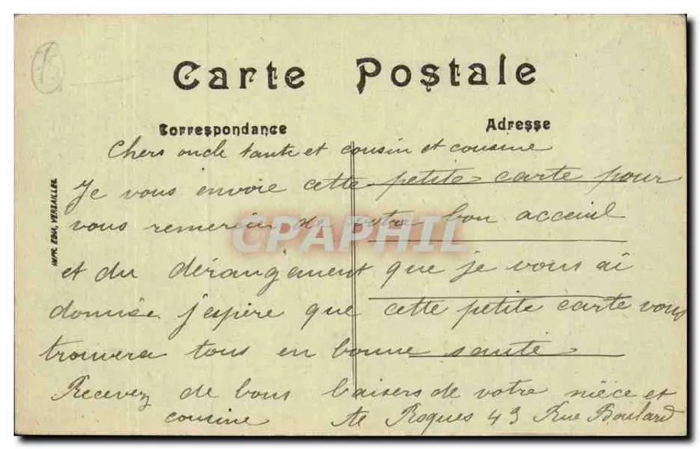 Paris — Praça da República — editor E. Verfaller - Verso