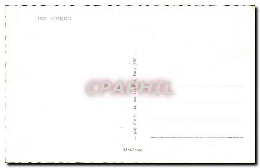 Alençon — Ogólny widok, zabytki i punkt Alençon — Réal-Photo (641) Paryż - Rewers