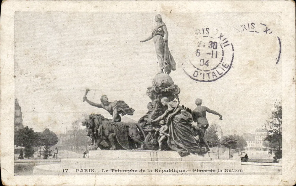 Paris - Der Sieg der Republik - Place de la Nation — unbekannter Verlag, Nr. 17 - Vorderseite