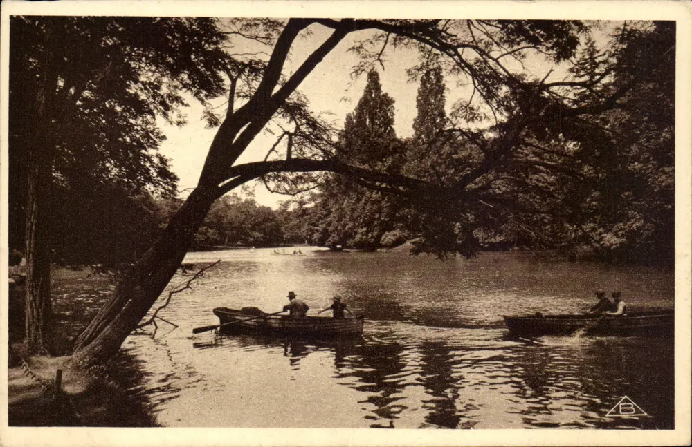 Der See im Bois de Boulogne — Ansichten von Paris — Edition Braun & Cie, Nr. 67 - Vorderseite