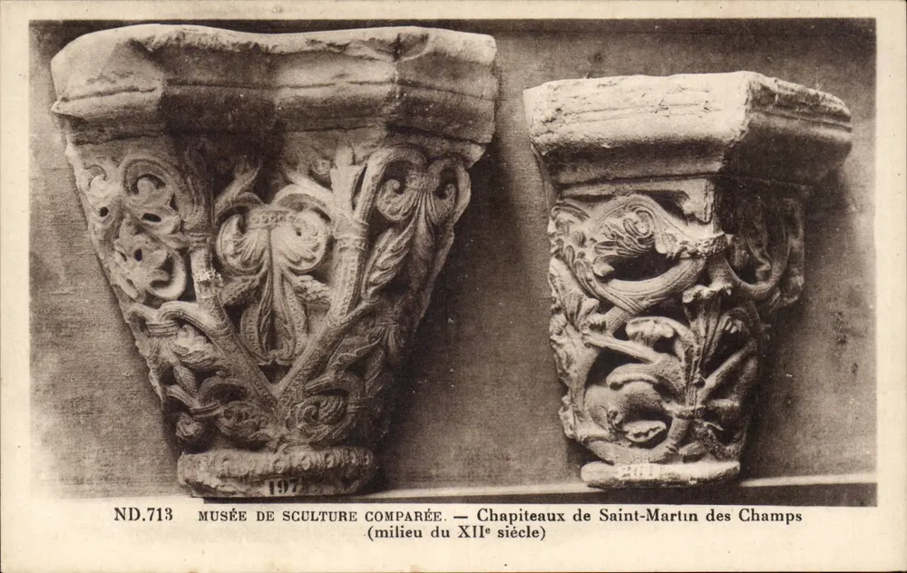 Chapiteaux von Saint-Martin des Champs — Mitte des 12. Jahrhunderts — Musée de Sculpture Comparée - Vorderseite