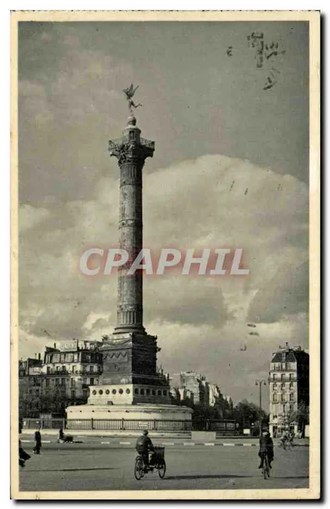 Place de la Bastille — Colonne de Juillet — Éditions Gründ, n°39 - Vorderseite