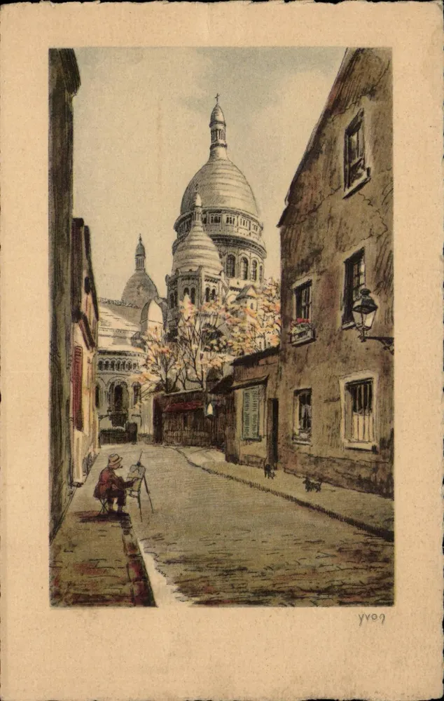 Paris - Basilika des Heiligen Herzens — Les Éditions d'Art YVON, n°4 - Vorderseite