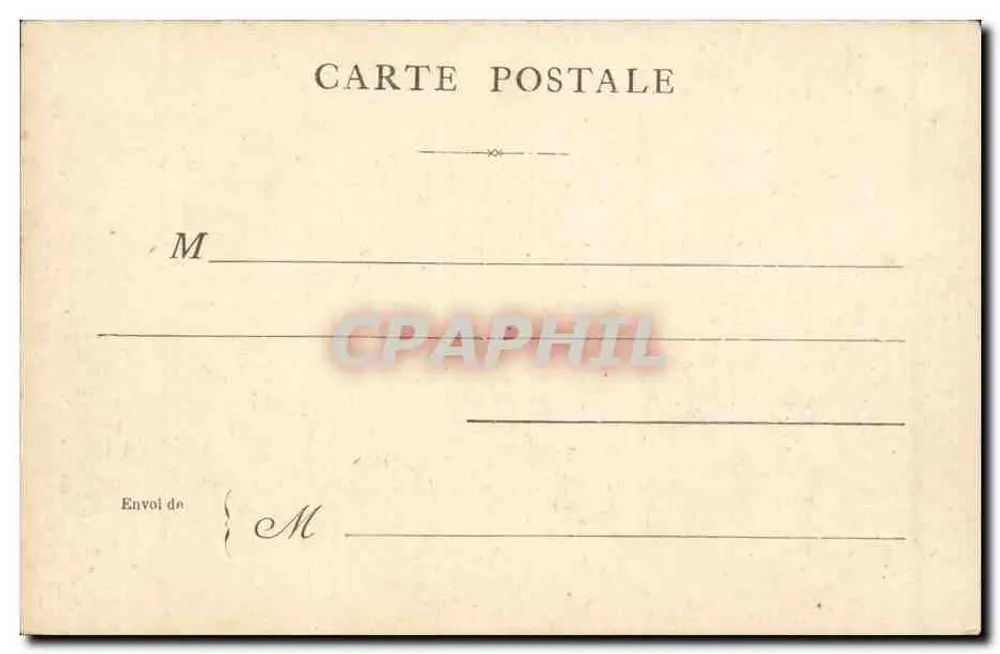 Paris — L'Arc des Tuileries — editor não identificado - Verso