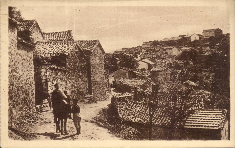 Kabyle-Dorf — Straßenszene mit Einwohnern — Fort-National, unbekannter Verlag, n° 23 - Vorderseite