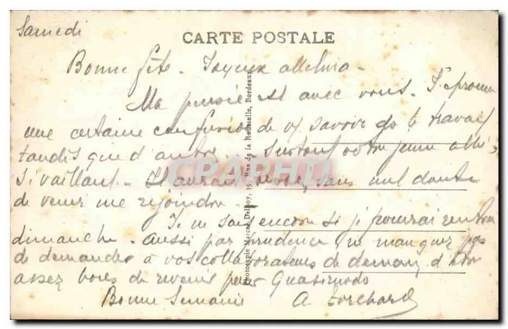 Saubusse-les-Bains (Landes) — Rives do Adour — M. D. - Verso