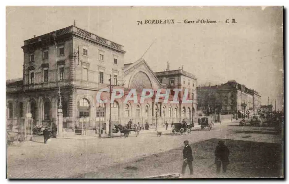 Bordeaux — Gare d'Orléans — éditeur C.B. n°74 - Frente