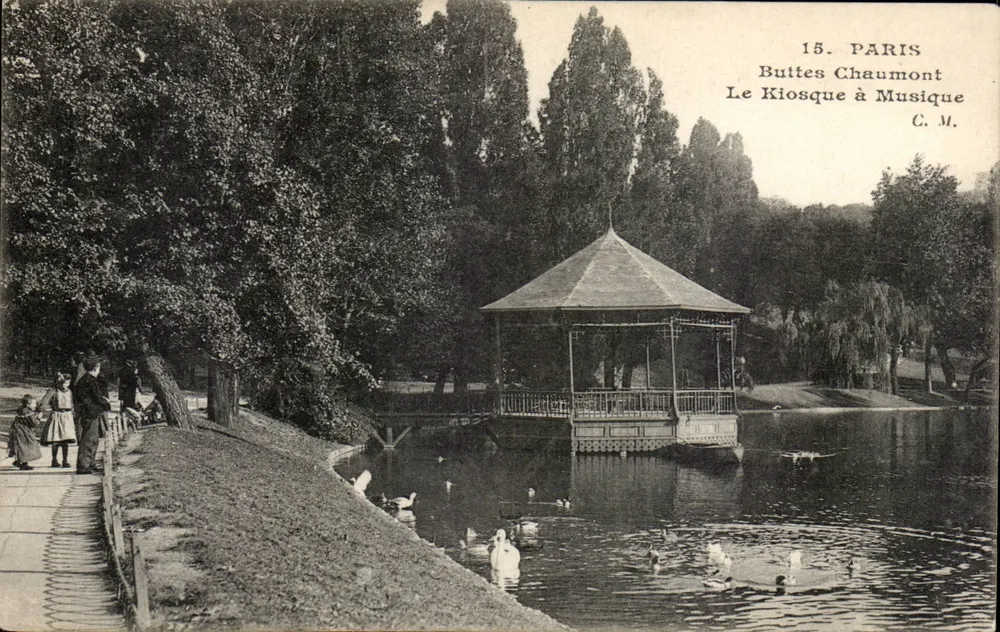 Buttes Chaumont — Der Musikkiosk — C.M. — n°15 - Vorderseite