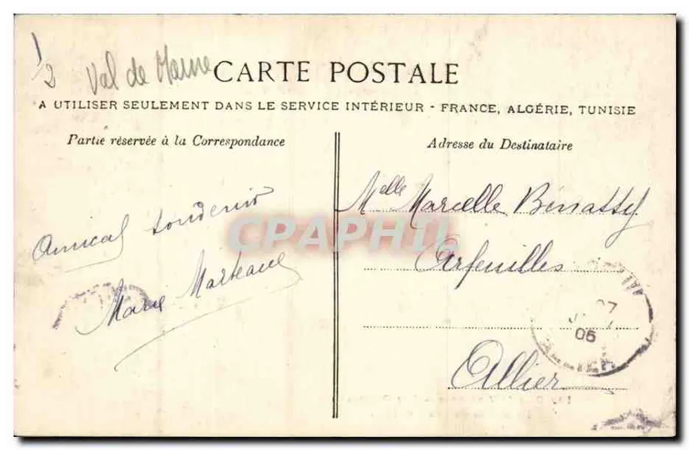 Bois de Vincennes — Lac Daumesnil — A Fonte do Lago — C. L. C. - Verso