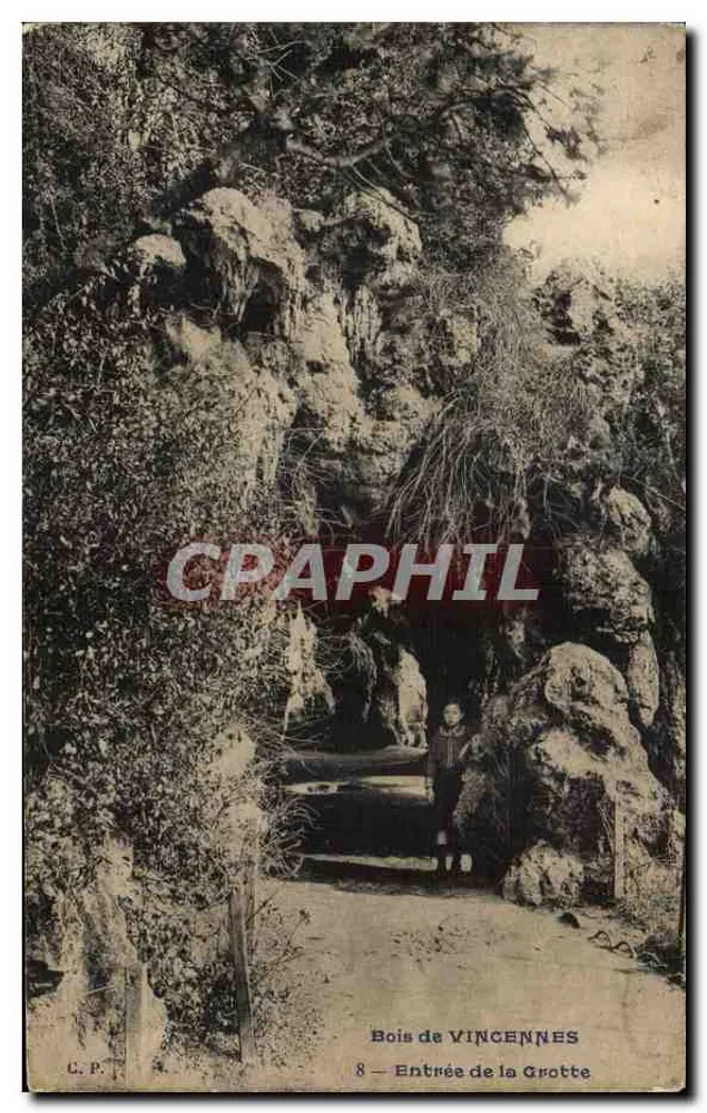 Wald von Vincennes — Eingang zur Höhle — C.P. 8 - Vorderseite