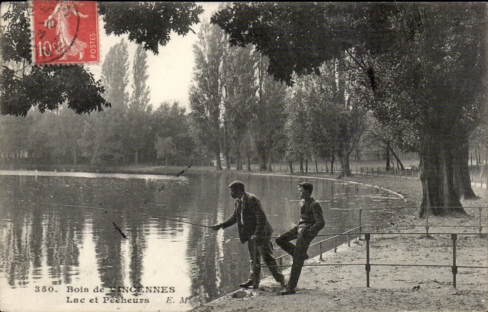 Wald von Vincennes — See und Fischer — E.M. n°350 - Vorderseite