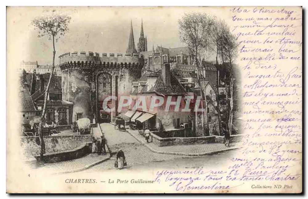Chartres — Porta Guillaume — Zbiory ND Phot - Awers