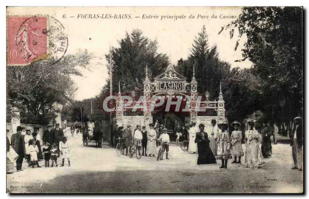Fouras-les-Bains — Haupteingang des Casino-Parks — C. G. Drouillon - Vorderseite