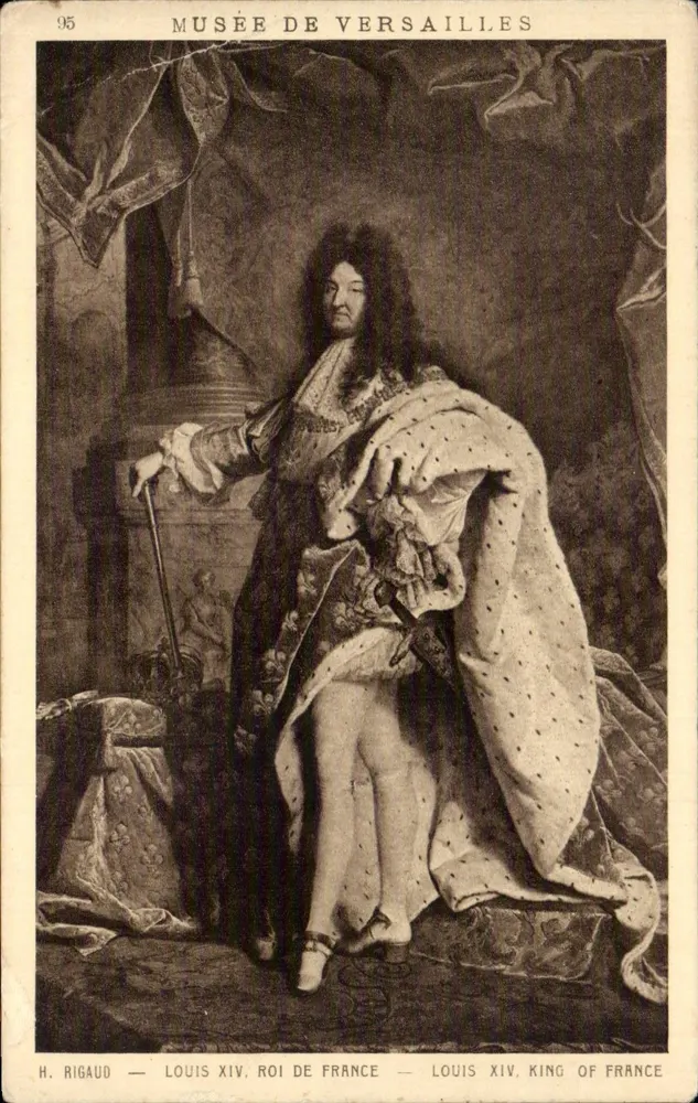Ludwig XIV, Koning van Frankrijk — Museum van Versailles — H. Rigaud — n°95 - Voorkant