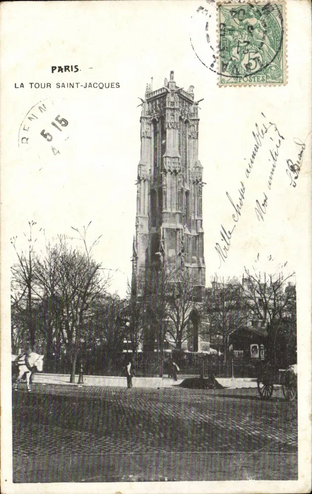 Paris — Torre Saint-Jacques — editor não identificado, número de série não visível - Frente