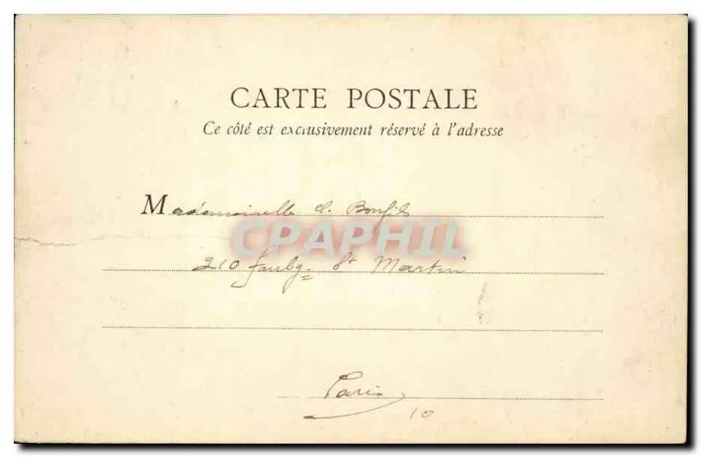 Paris — Rue Soufflot e Panthéon — B.E. Paris n°80 - Verso