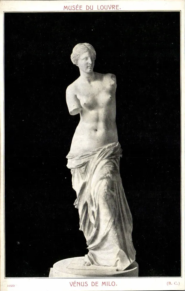 Vênus de Milo — Museu do Louvre — (B. C.) n° 102D - Frente
