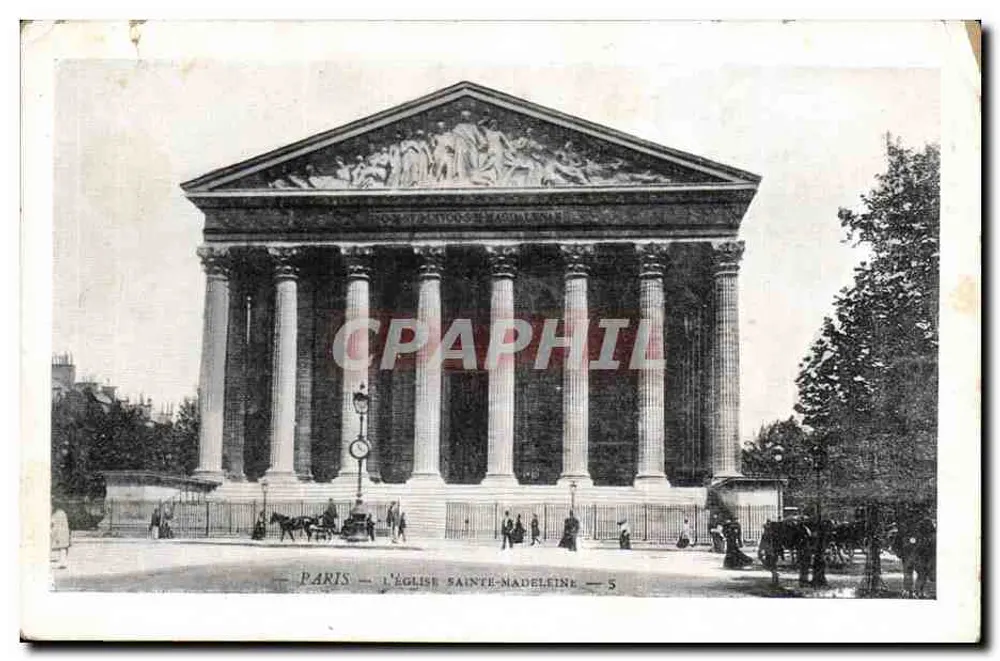Paris — A Igreja de Santa Madeleine — n°5 - Frente
