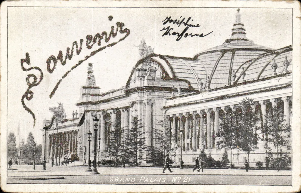 Grand Palais — Exposição universal de 1900 — Souvenir N°21 - Frente