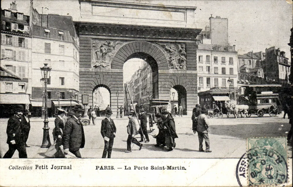 PARIS — La Porte Saint-Martin — Sammlung Petit Journal - Vorderseite
