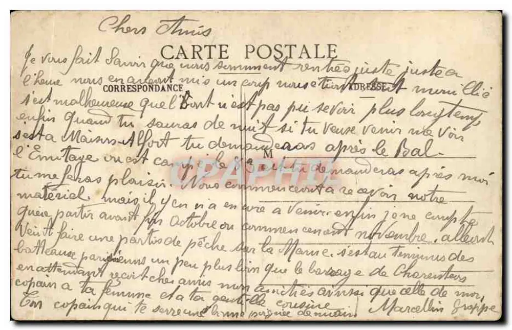 Paris - Le Val de Grâce — editor Marcelin Groppe, n° 127 - Verso