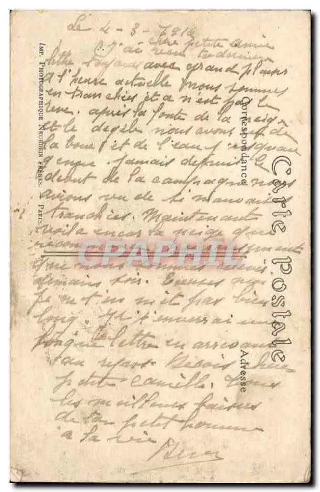 Abbeville — A Caserna Courbet — ND. Phot. - Verso