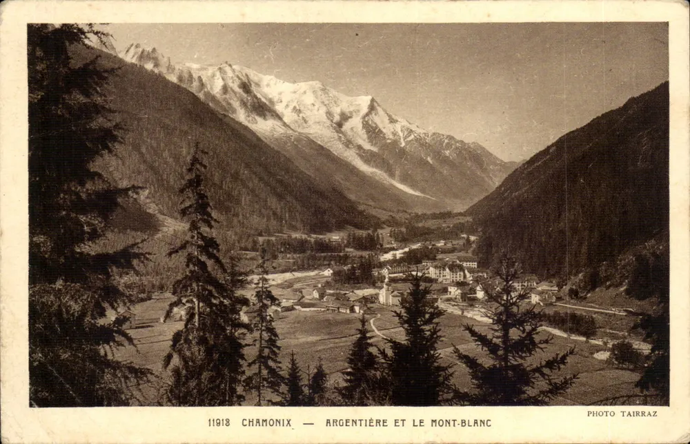 Chamonix — Argentière e o Monte Blano — Foto Tairraz - Frente