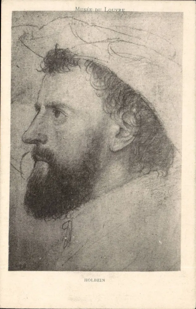 Retrato de Holbein — Museu do Louvre — editor desconhecido - Frente