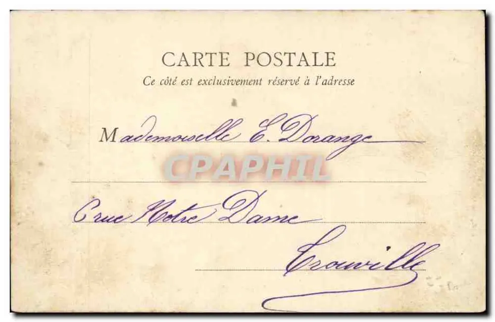 Paris — Avenue de l'Opéra — Editor Paris, n° 12145 - Verso
