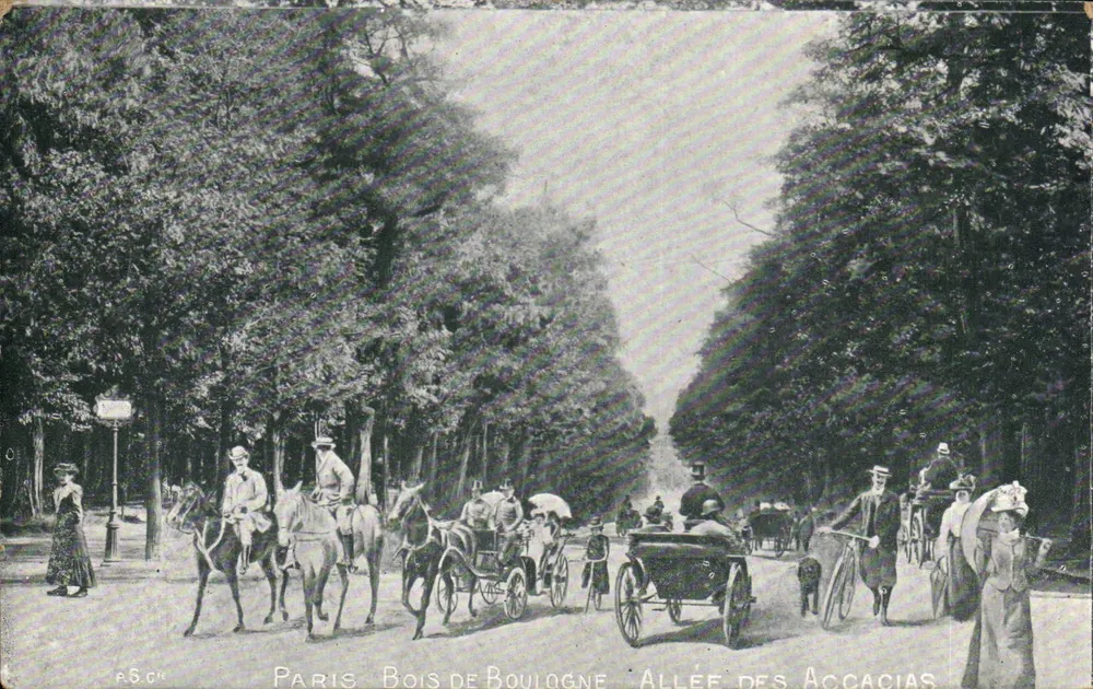 Paris - Bois de Boulogne - Allée des Accacias — Verleger R.S.C.H. - Vorderseite